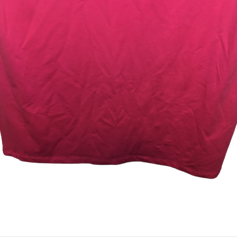 NWT Attitudes by Renee Pink Reversible V-Neck/Crew Neck T-Shirt - Size M 🌸💖 - Picture 6 of 12